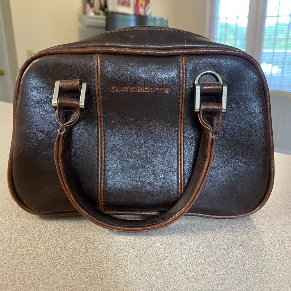 Liz Claiborne Vintage Brown Leather Hand Bag